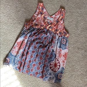 Multi-pattern blouse